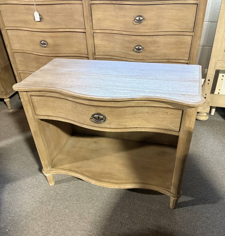 Restoration Hardware Empire Rosette Open Shelf Nightstand | North