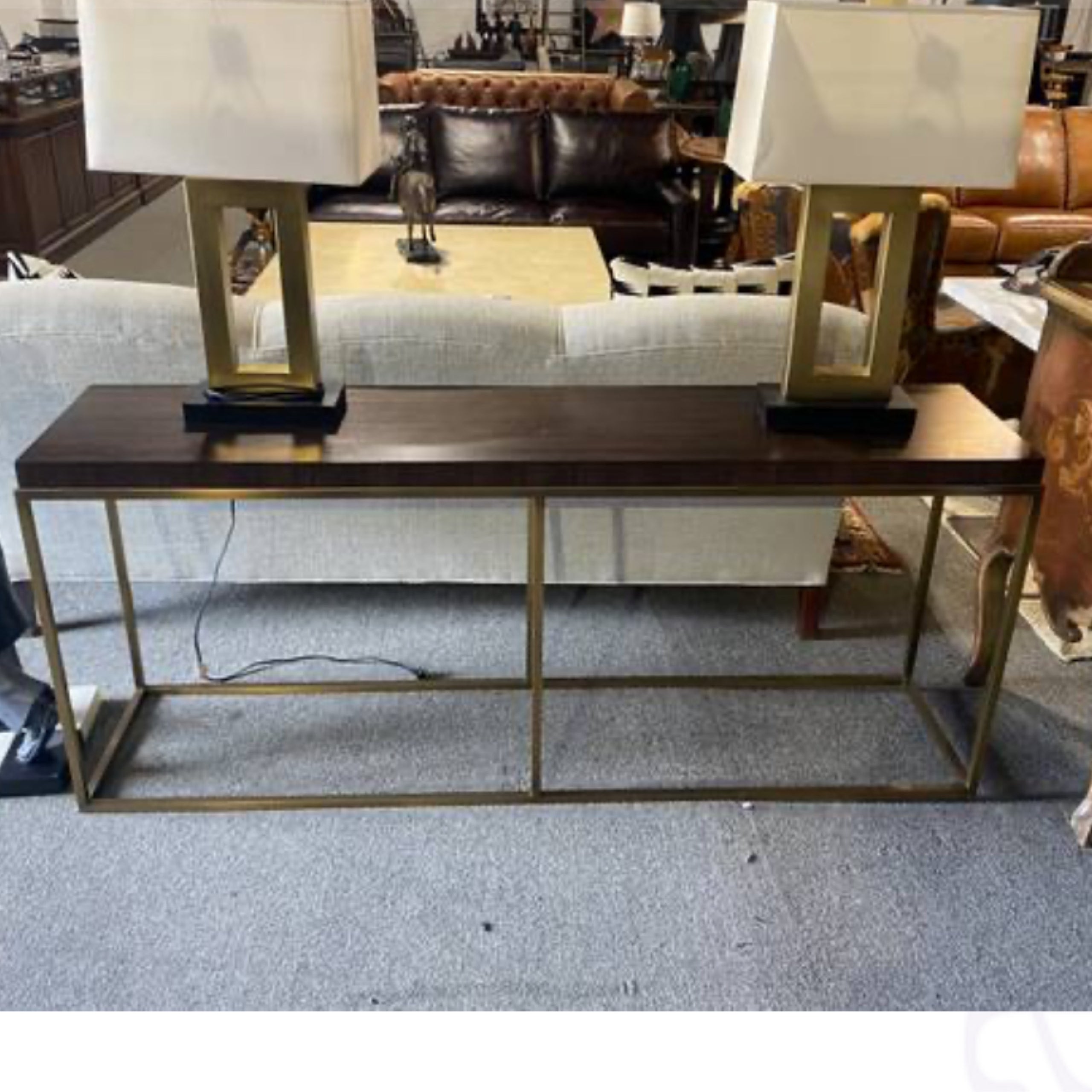 Restoration Hardware Nicholas Oak Console Table | North Furnishings