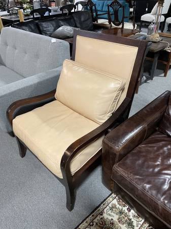 Sam moore 2024 leather chair