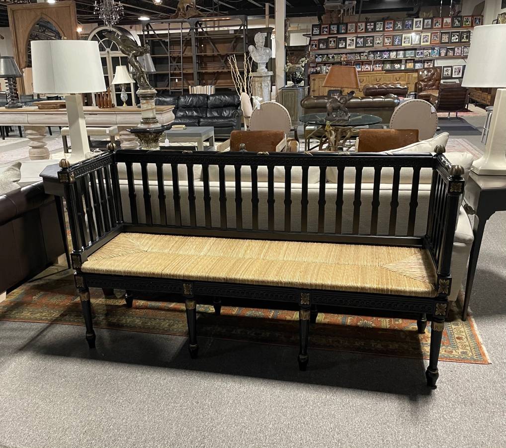 Heritage Collections Bench with Rattan Seat | North Furnishings